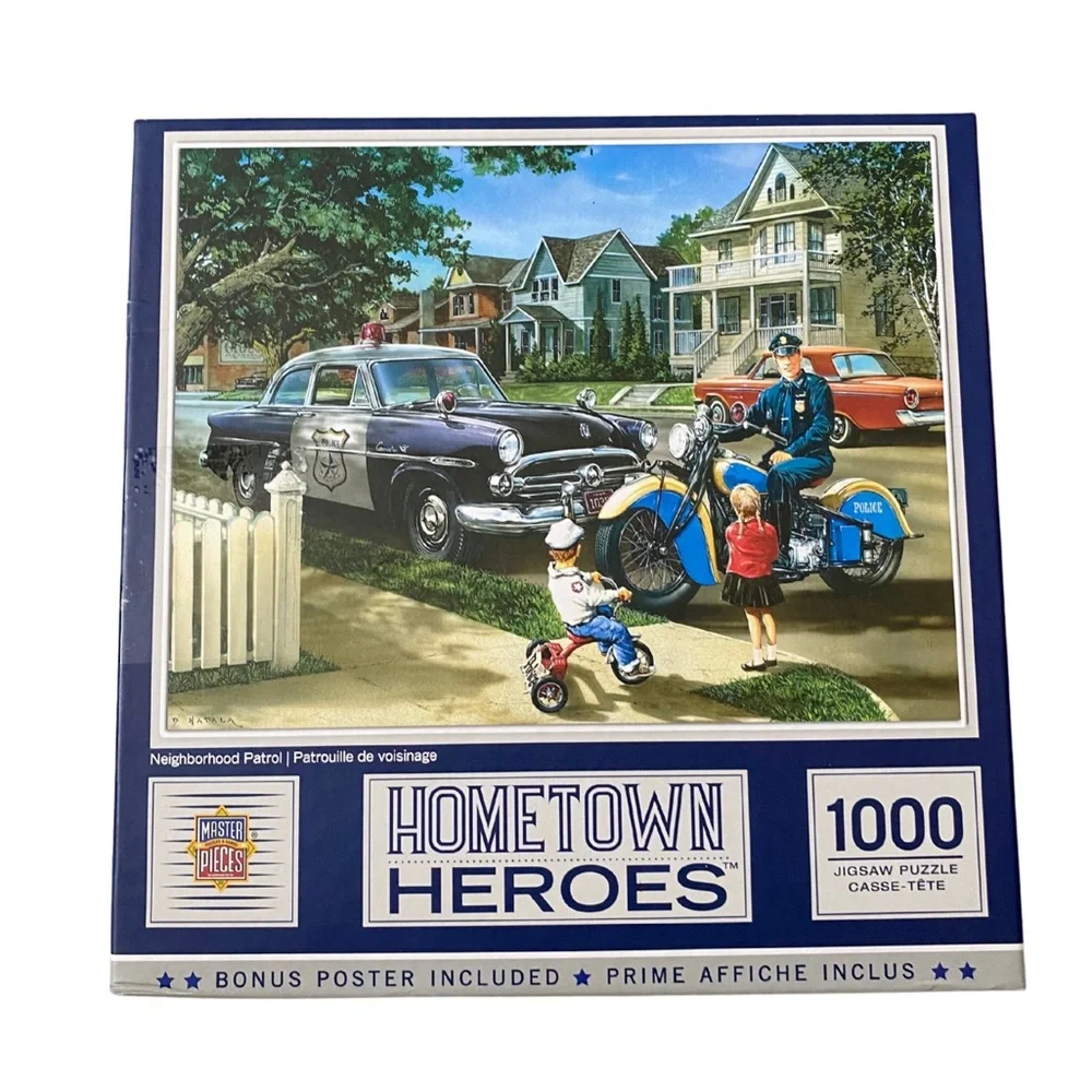 Hometown Heroes Neighborhood Patrol 1000 Piece Puzzle
